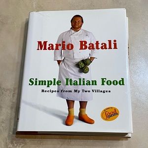 2/$15 Mario Batali Simple Italian Food Cookbook Recipes from My Two Villages
